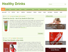 Tablet Screenshot of healthy-drinks.net